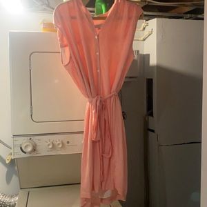 Loft, button down dress with belt.